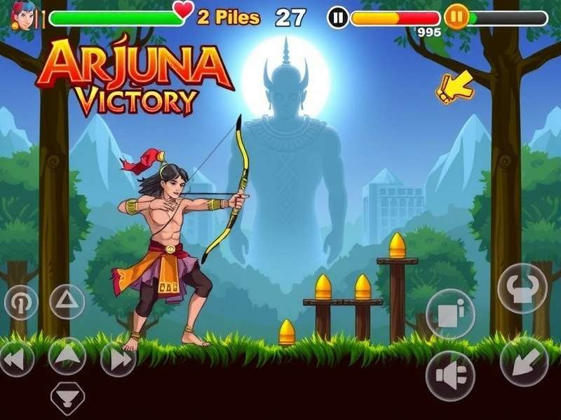 Arjuna S Archery Victory Game Screenshot